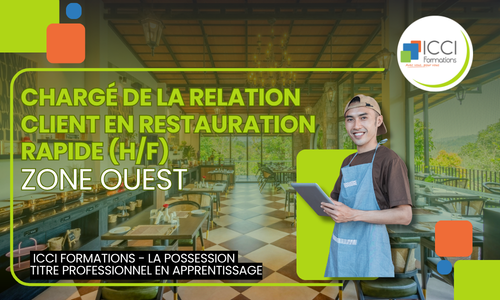 Chargé de la relation client en restauration rapide (H/F) - Zone Ouest 14 CRC en restauration Ouest