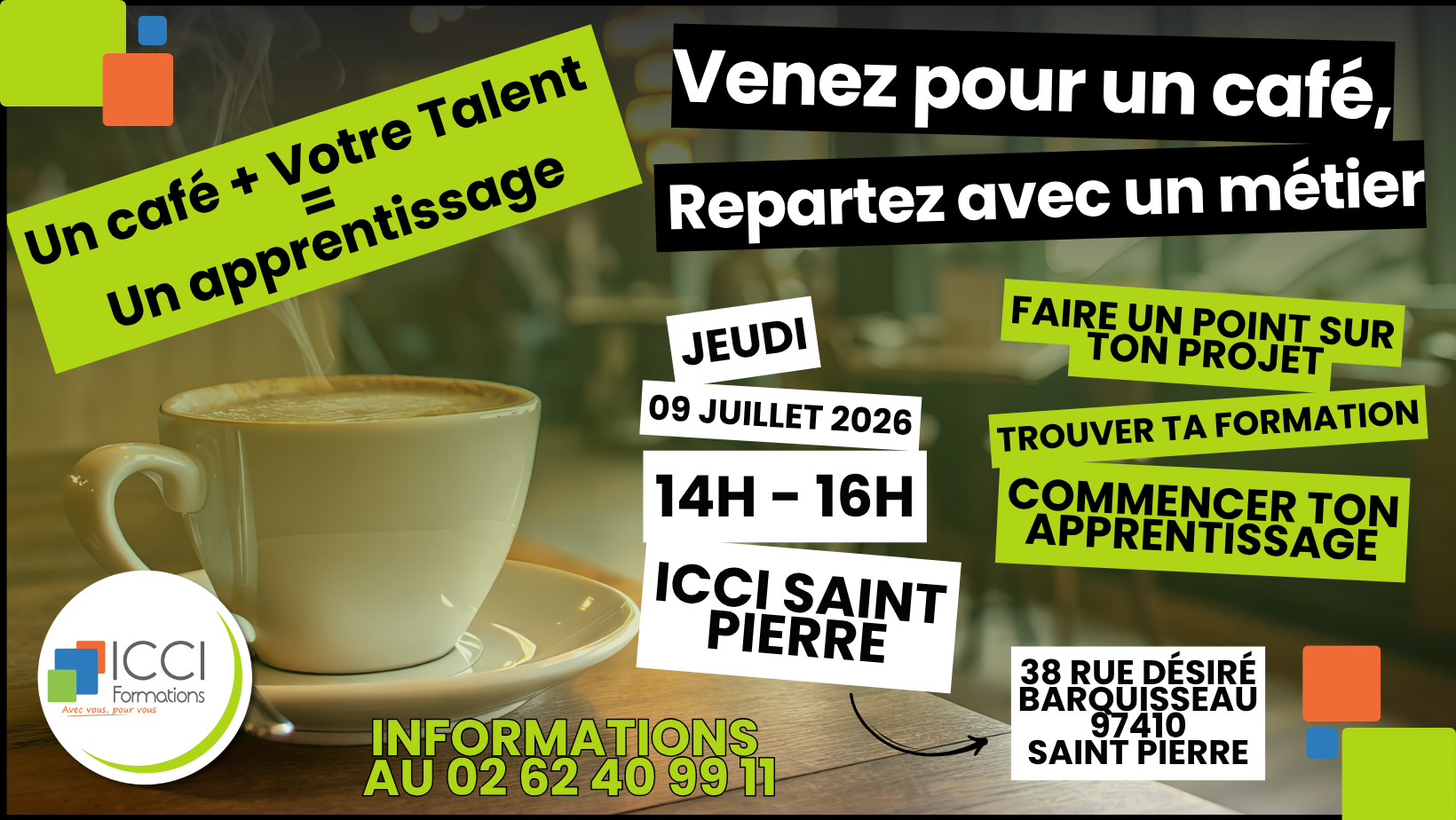 Votre Café Rencontre du 09 Juillet 2026 - ICCI Formations SUD 10 Event FB CR Sud 2306